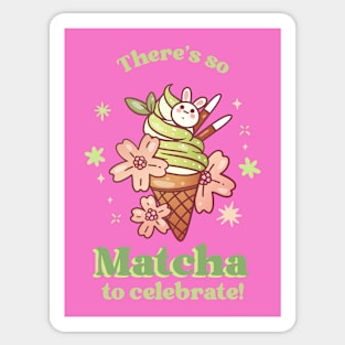 Matcha Ice Cream Kawaii Cute Sticker